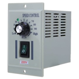DC Motor Speed Controller 220V Input Small Motor Speed Control Switch Governor for Within 500W Brush Motors Permanent Magnetic Motors(Output Voltage DC 0-240V),Other Industrial Automation