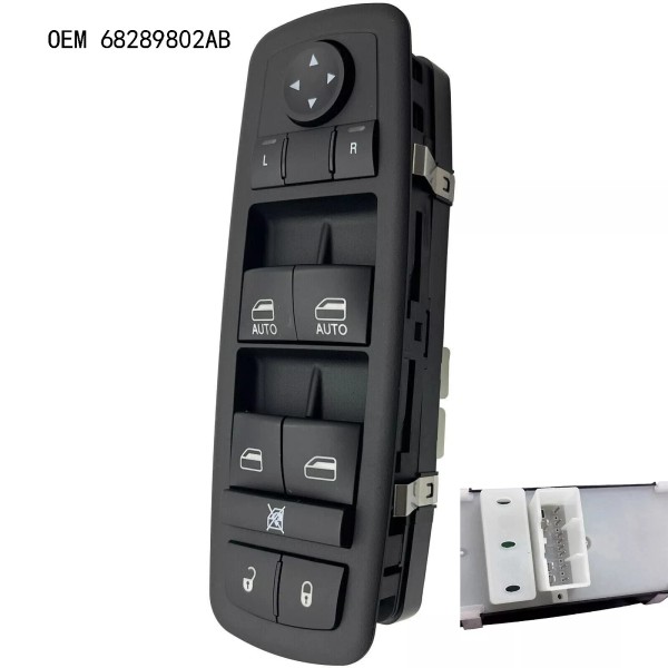 Unbranded New Front Left Master Power Window Mirror Switch For