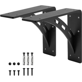 Heavy Duty Bracket,Granite Countertop Support , Heavy Duty Shelf Brackets , Max Load 1000 Lbs ,Mantel Brackets (Set of 2) - Countertop Support Brackets (9" x 8")