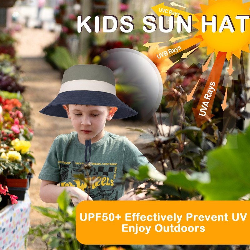 LPMOERA Baby Sun Hat Baby Boy Toddler Bucket Hats UPF