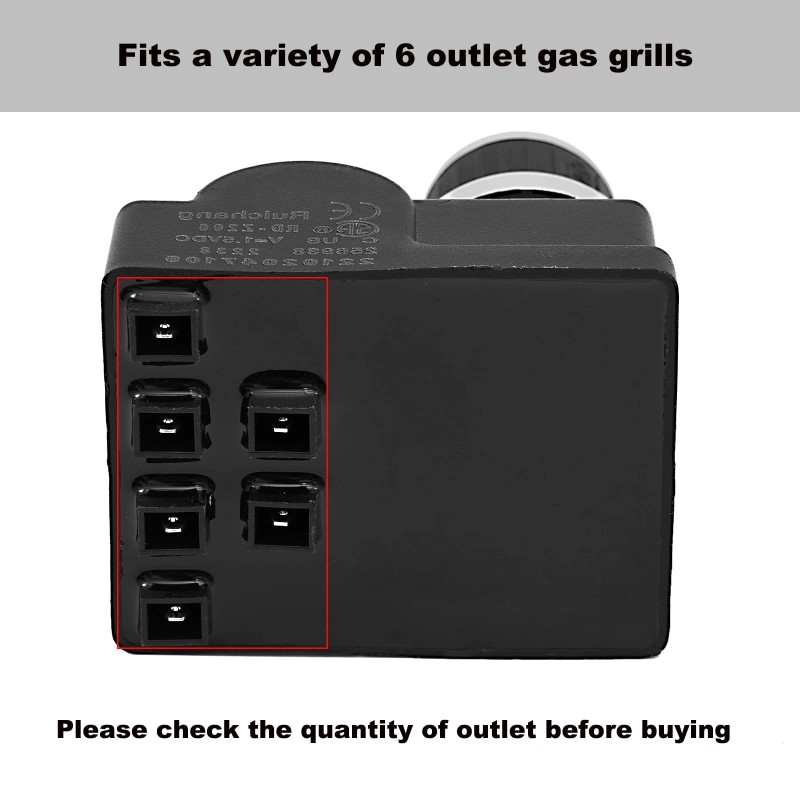 Grillflame DHL-128-6Q Pulse Igniter Electrode Ignitor Wire Kit 6 Outlet