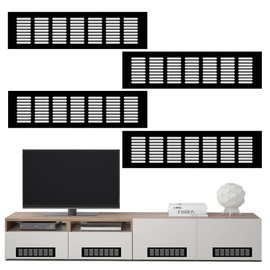 4 pieces ventilation grille, rectangular, ventilation grille, door, ventilation grille, kitchen, ventilation grille, refrigerator, ventilation grille, aluminium ventilation grille, for cabinets, shoe