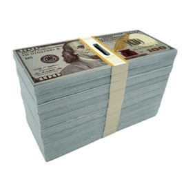 US Dollar 100,000 Dollar Bill Coin Bank Money Bank