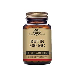 Solgar Rutin 500 mg, 100 Tablets - Antioxidant - Natural Bioflavonoid - Vegan, Gluten Free, Dairy Free, Kosher - 100 Servings
