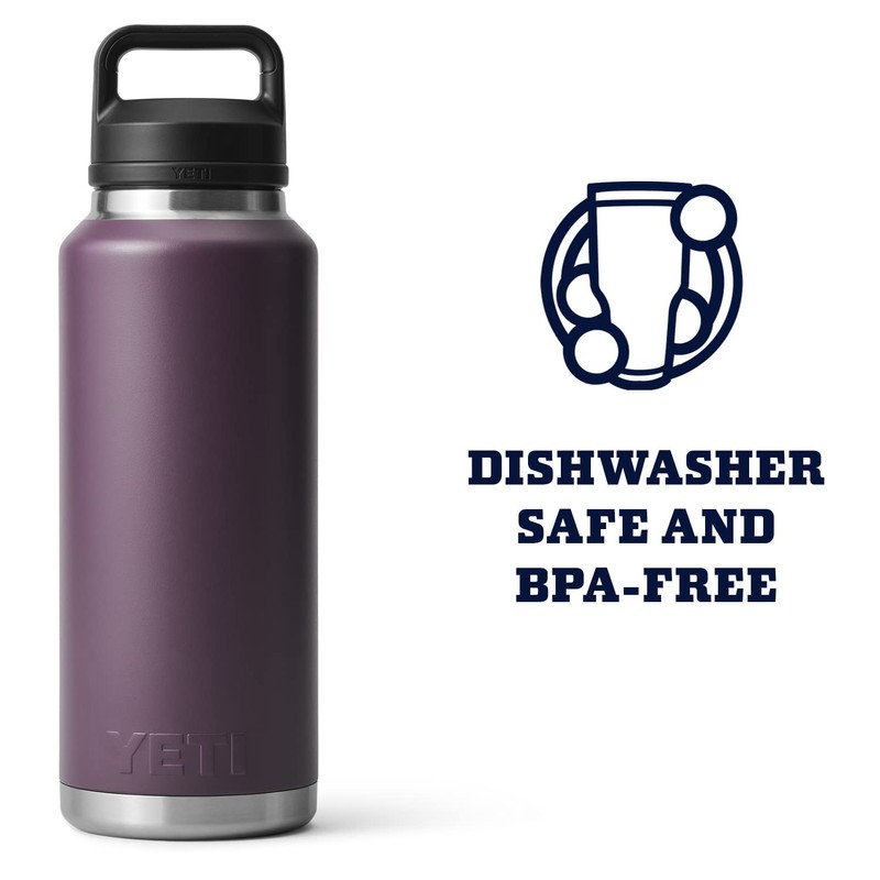 YETI Rambler 46 oz Bottle, Leakproof, Vacuum Insulated, Stainless Steel
