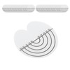 100Pcs Hair Heat Shield Guards with Scale Single Hole PVC