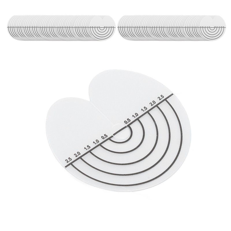 100Pcs Hair Heat Shield Guards with Scale Single Hole PVC