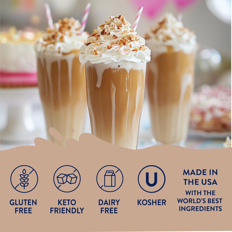 Jordan's Skinny Mixes Syrups Sugar Free Coffee Syrup, Caramel Pecan
