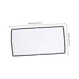 Operitacx Portable Projector Screen Cloth High Definition Indoor Outdoor Projection Screen for Camping Home Theater and Events Durable Polyester Material Easy to Install and Carry