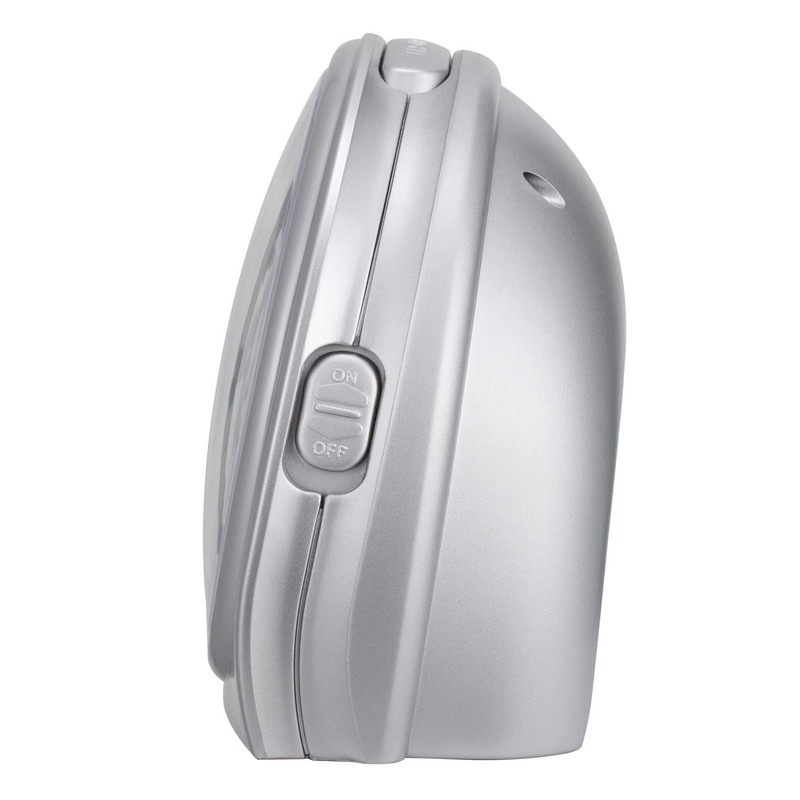 5.5" Silent Analog Alarm Clock Non Ticking, Gentle Wake, Beep