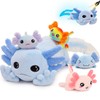 MaoGoLan 5 Pcs Axolotl Plush Stuffed Animal with 4 Babies