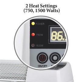 Optimus 30" Baseboard Convection Heater with Digital Display & Thermostat