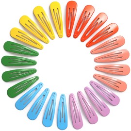 YISCOKO Haarspangen für Damen, gemischte Farben, Metall, 5,1 cm, Haarspangen, Kinder-Haarspangen, Mädchen-Haar-Accessoires (24 Stück, gemischte Farben)