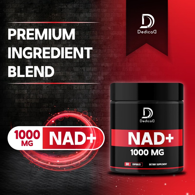 DEDICAD NAD+ Supplement 1000 mg - Pure NAD Supplement -