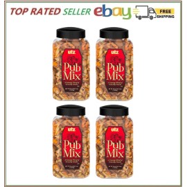 Utz 4 Packs Utz Pub Mix Barrels A Savory Blend of Crunchy Snacks 44 OZ.