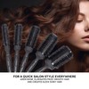 Gamma+ Professionelle Thermo-Haarbürste aus Turmalin-Keramik, rutschfester Griff, leicht, Durchmesser (33