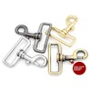 CRAFTMEMORE 2pcs 1.5 Inches Swivel Slide Bolt Snap Hook Lobster