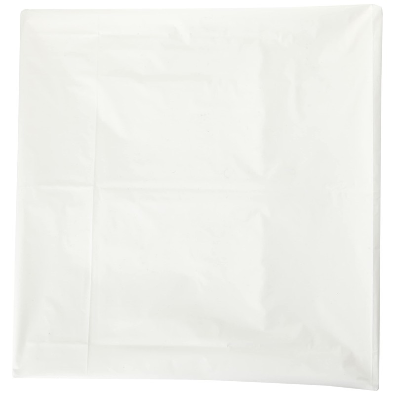 Unique Rectangular Plastic Table Cover, 54" x 108", White