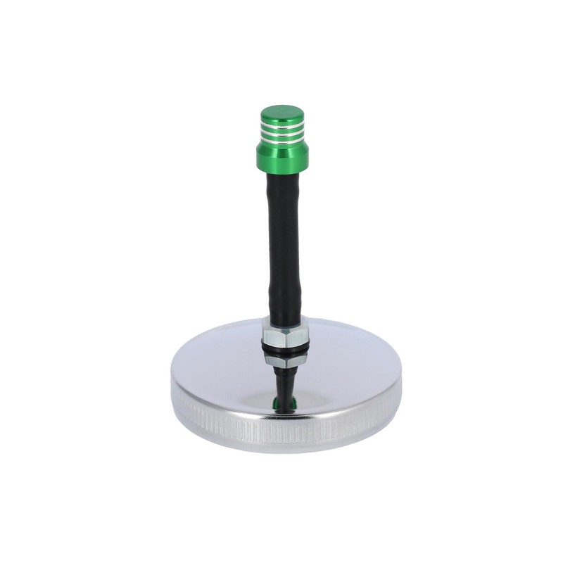 Fuel Cap with Bleed Valve Green/Chrome - for Simson S50,
