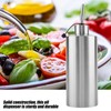 550mL Stainless Steel Oil Bottle Vinegar Sauce Dispenser Container Home