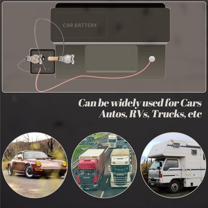 Bluetooth Battery Kill Switch Kit 12V 250A Battery Disconnect Switch