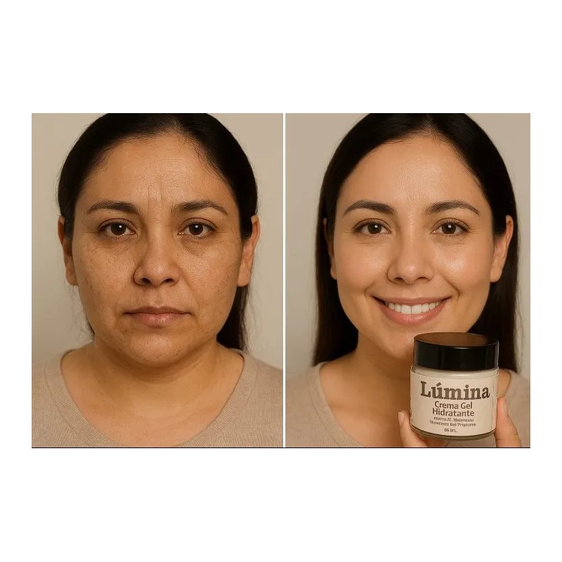 Crema Gel Hidratante Con Ácido Hialurónico Y Vitaminas