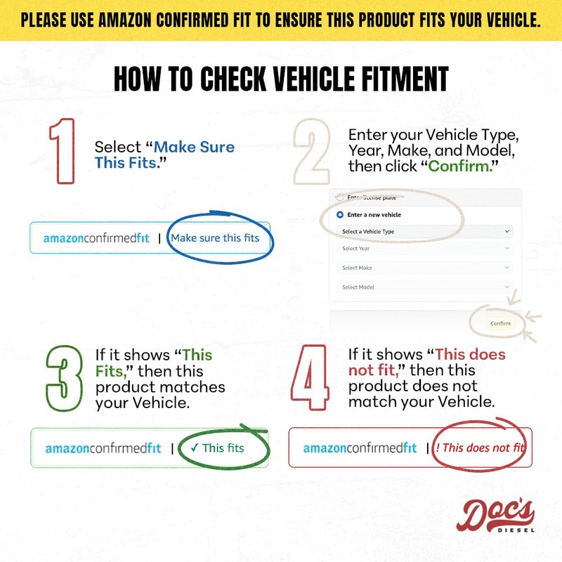 Doc's Diesel Fuel Filter DFD4627 | Compatible with Ford F-150