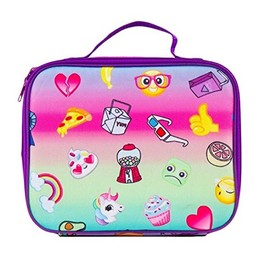 Fashion Angels Gradient Rainbow Emoji Insulated Lunch Box