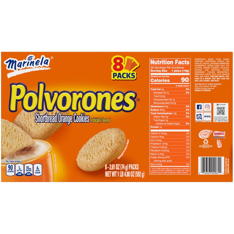 Marinela Polvorones, 8 ct