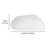 RACBOX Pearl White Passenger Side Mirror Cover Rearview Mirror Cap