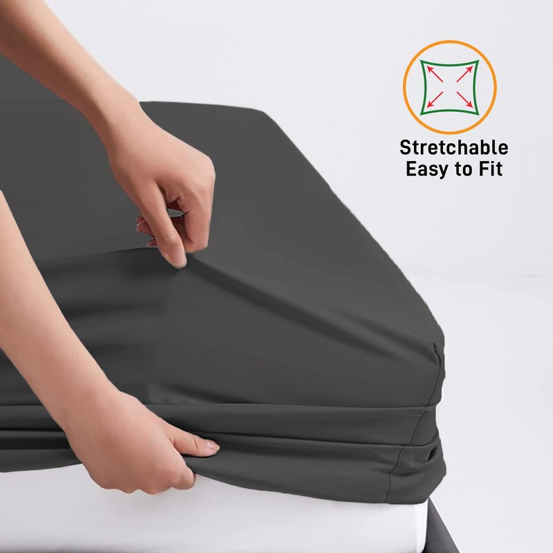 My home store King Size Bedding Fitted Sheets 25 cm