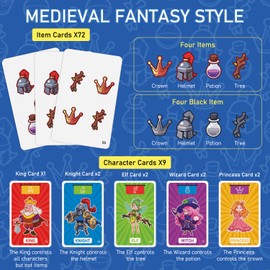 Fast Card Games Reaction & Intelligence Board Game Funny Thrilling Adults Table Games Wildly Entertaining & Easy to Learn for Outdoor, Travel, Camping, Party, Game Night - 2-6 Players