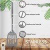 AKH® Stainless Steel Slotted Spatula 32cm Heavy Duty Professional Kitchen