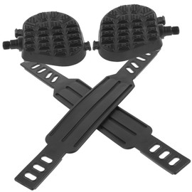 KICHOUSE Indoor Bike Pedals Exercise Bike Accessories Bicycle Pedals Easy to Step Plastic
