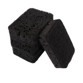 JINJUMEI Pack of 4 Kitchen Sponge Washing Up Sponge Magic Eraser Cleaning Sponge Dish Sponge Cleaning Sponge with Scouring Fleece for Kitchen, Home, Wall, Sink, Bathroom