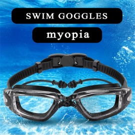 LERTU Swimming Goggles Myopia Swim Goggles Nearsighted Shortsighted Water Pool Glasses Leakproof Anti Fog for Adult Men Women Youth