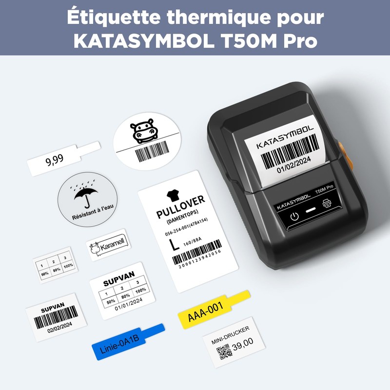 SUPVAN Katasymbol T50M Pro Label Tape Paper, Waterproof Labels for
