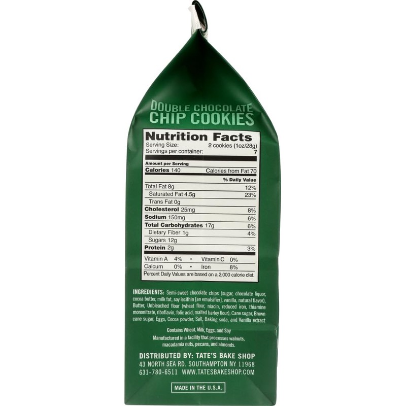 Tate's Bake Shop 3 Pk Double Chocolate Chip