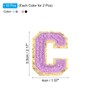PATIKIL Chenille Letter Patches, 10 Pcs Iron on Letter Patch