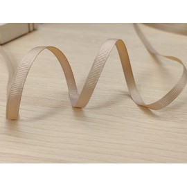 Jesep One Roll - Cinta de grogrén de 100 yardas de 1/4 de pulgada para envolver regalos, manualidades, lazos para el cabello, cinta surtida #835 (1/4 pulgada 6 mm, caqui)