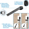 ZEKOO 5FT Super Mini Sliding Barn Door Hardware Kit for