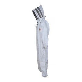 BeeProof Beekeeping Suit Cotton Breathable w/ Removable Hat & Free Carrying Bag Large
