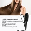 Straightening Curling Iron Brush Massage Negative Ion Automatic Heated Hair