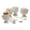 RSVP Porcelain Egg Spoons, Set of 4
