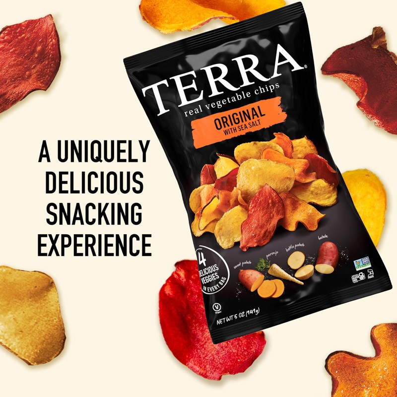 Terra Original Sea Salt Real Vegetable Chips, 5 oz (Pack