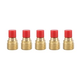45V44 TIG Welding Torch Gas Lens Collet Body, 2.4mm - 3/32" Inch Aperture Copper Welding Accessories for WP-9 WP-20 WP-22 (5-Pack)