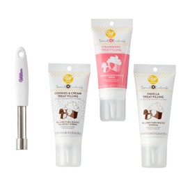 Wilton Strawberries and Cream Cupcake Filling Kit, 4-Piece