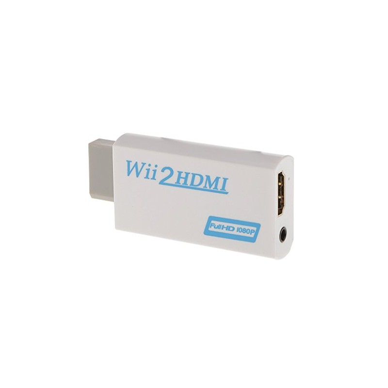 Wii hdmi変換アダプター Wii to HDMI Adapter コンバーター HDMI接続でWiiを1080pに変換出力 3.5mmオーディオ (WIIHDMI本体)