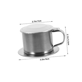 SHOWERORO Stainless Dripper Press Design for Easy Brewing Versatile Tool for Coffee Tea Capacity for Home Use
