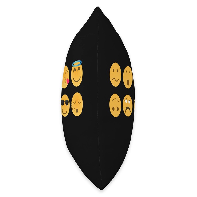 Emoticon Set Throw Pillow